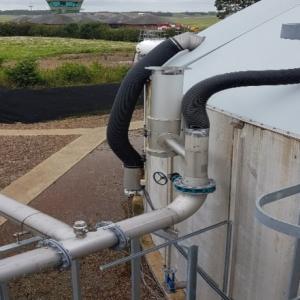 Leeming Biogas Pipework